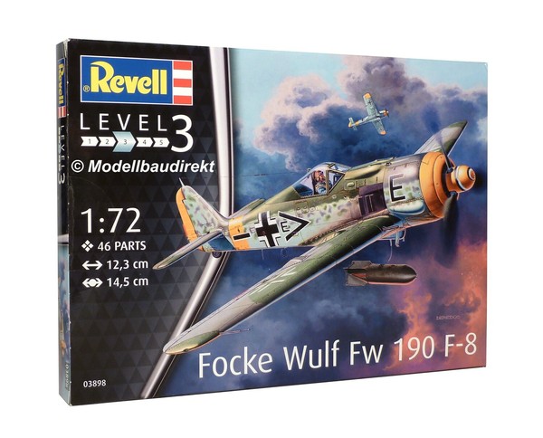 Focke Wulf Fw 190 F-8 Im MaßStab 1:72 Bausatz Revell Nr. 03898 Neu & Ovp-image