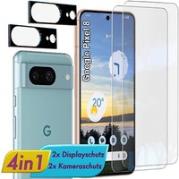 FüR Pixel 8 Display & Kamera Schutzglas Panzerfolie Linsen 9H Glas Schutz Folie