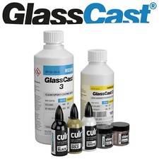 GlassCast® Resin Cosmic Black Marble Countertop Kit with Epoxy and Pigments