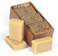 Pure Castile Bar Soap From 100% Organic Fair Trade Sustainable Oils Cold Process