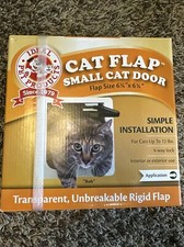 IDEAL CAT DOOR Pet Products Cat Flap - Small - 6 1/4" x 6 1/4" Flap, NEW