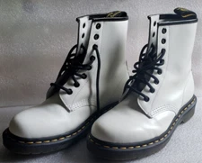 Doc Martens 8-hole 1460 Bex Boot White- Women’s size 5 / Pre-owned / great cond.