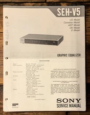 Sony SEH-V5 Equalizer  Service Manual *Original*