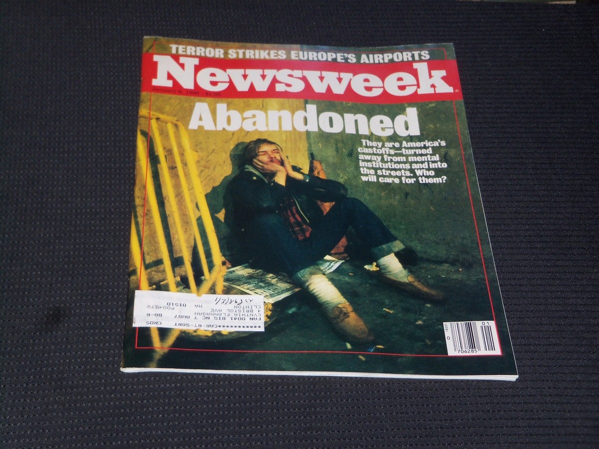1986 JANUARY NEWSWEEK MAGAZINE ABANDONED FRONT COVER L 19236