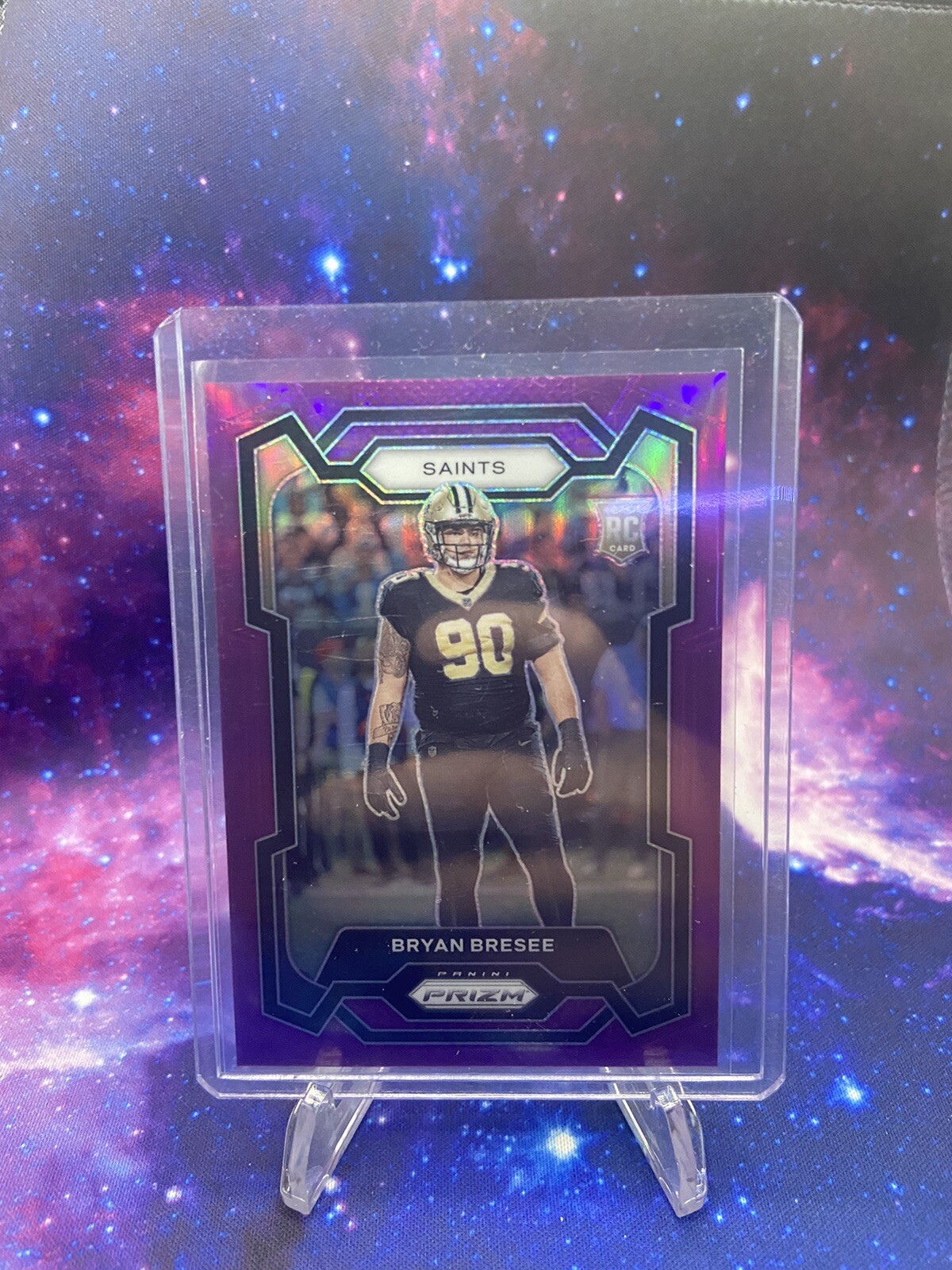 2023 Panini Prizm - Rookies Purple Prizm #372 Bryan Bresee /125 (RC)