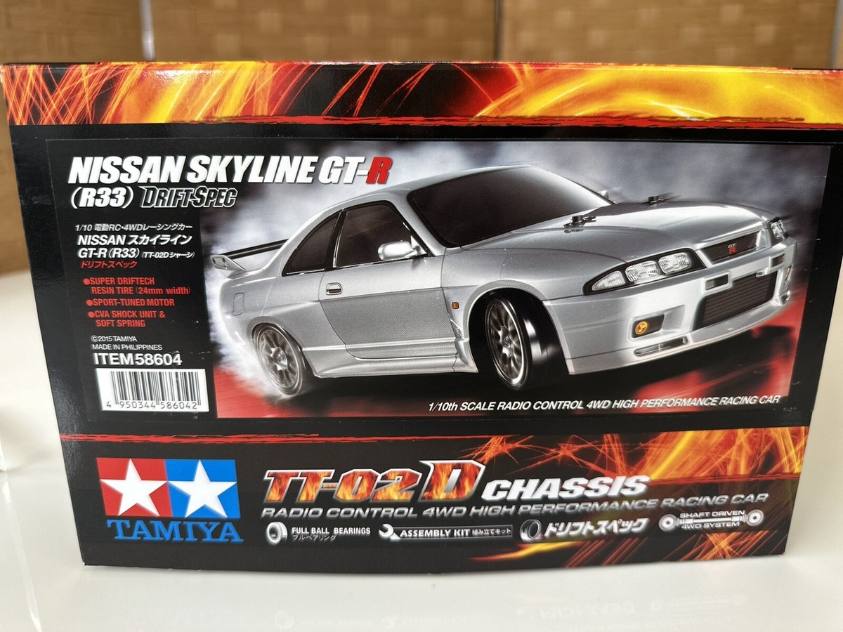 タミヤtt02 r33 Tamiya TT02D #58604 - 1/10 R/C Nissan Skyline GT-R (R33) (TT
