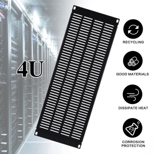 2/4 Pc 1U-4U Blank Rack Mount Panel Spacer for 19" Server Network Cabinet Vented - Picture 15 of 16