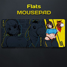 GamerSupps GG Creator Waifu Mousepad - Flats - In Hand 