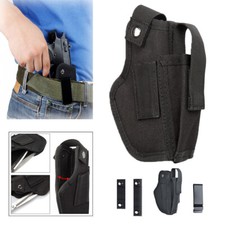 Tactical Pistol Holster Concealed Carry Hand Gun Left Right IWB OWB Mag Pouch