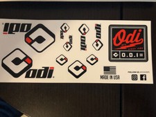 ODI Products BMX MOTORCYCLES Vinyl Sticker 9X4 11PC sheet Black/Red/White