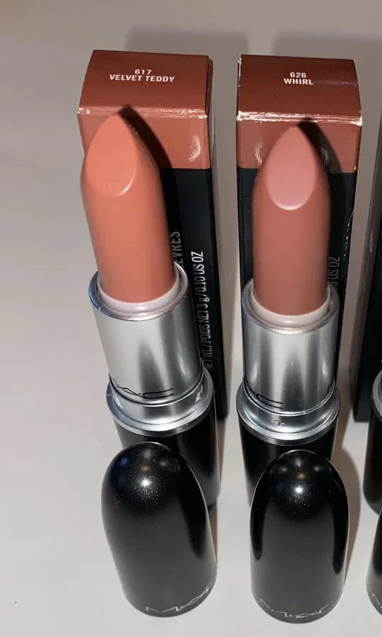 MAC 2pc set VELVET TEDDY/WHIRL Matte Lipsticks