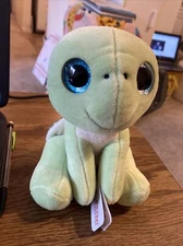 Dollibu Plush 6" Turtle with Big Blue eyes, Ex w/ tag