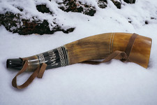 Best Christmas Gift 18" Viking War Horn Battle Trumpet Hand Engraved Blow Horn