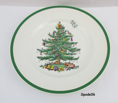 Vtg Spode England Christmas Tree Replacement Dinner Plate Exc Condition S06