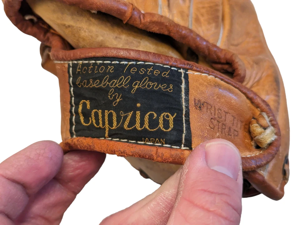 Guante de béisbol Jackie Robinson Caprico hecho en Japón lanzador zurdo A-399 Foto 4 de 4