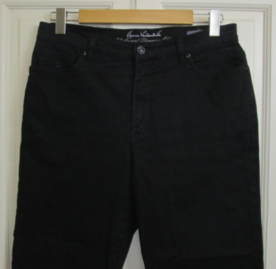 Gloria Vanderbilt Black Amanda Jeans Womens 10 31x25 Hemmed