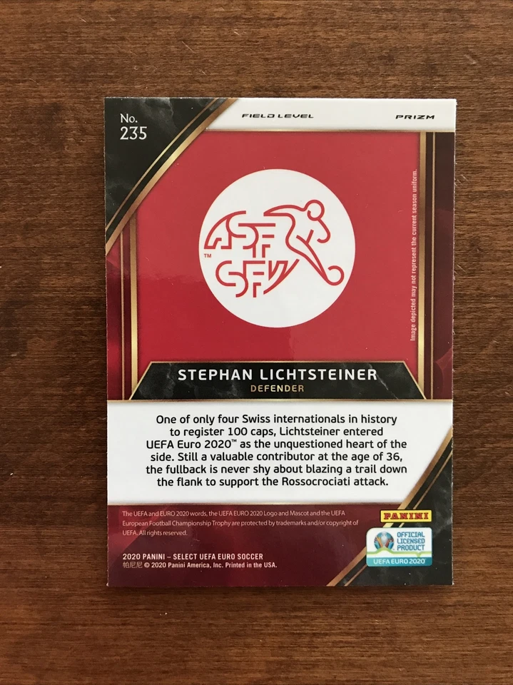 Stephan Lichtsteiner 2020 Select Field Level Silver Prizm #235 Switzerland - Image 4 of 4