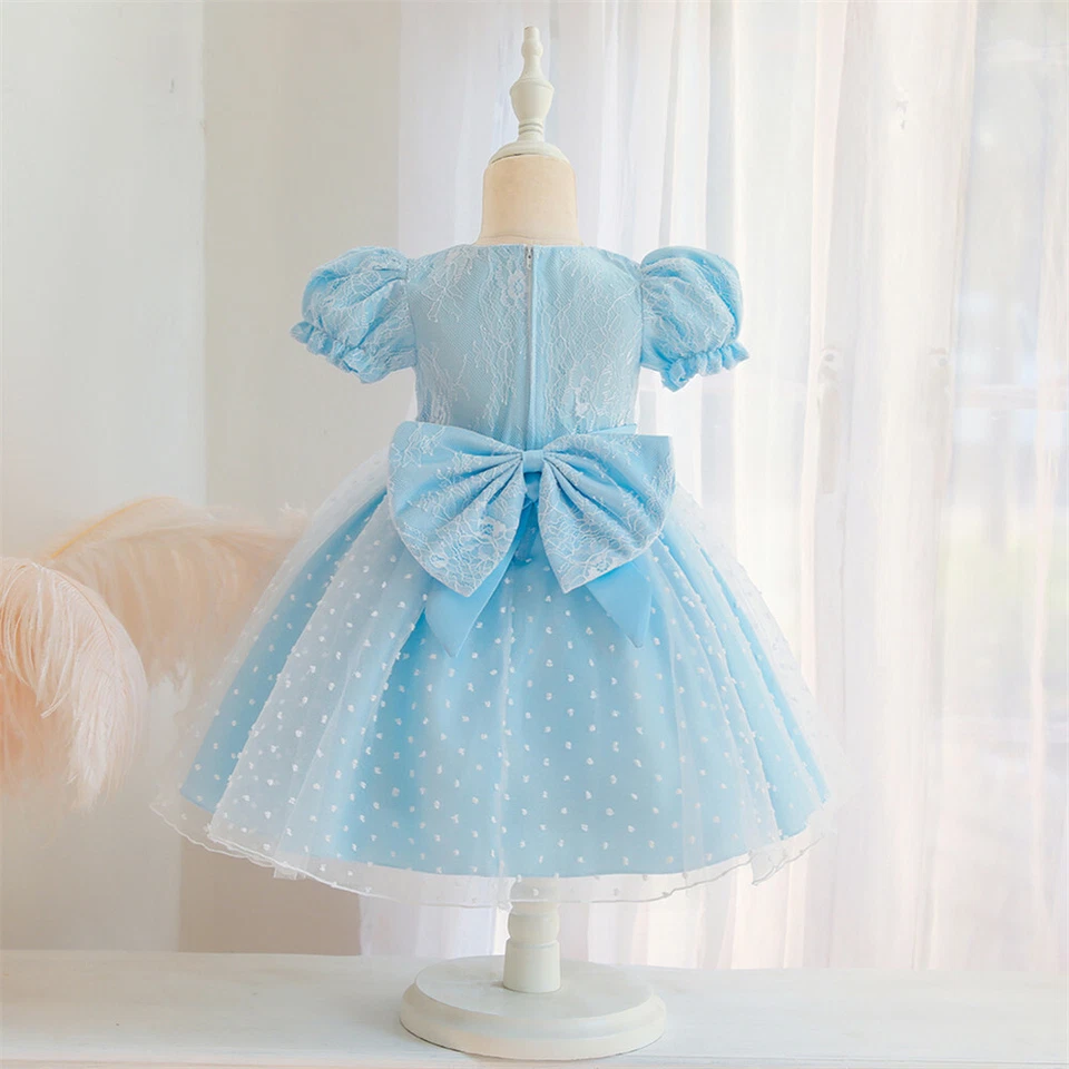 Baby Kids Girls Pageant Tutu Dress Wedding Bridesmaid Birthday Party Prom Gown - Image 4 of 4