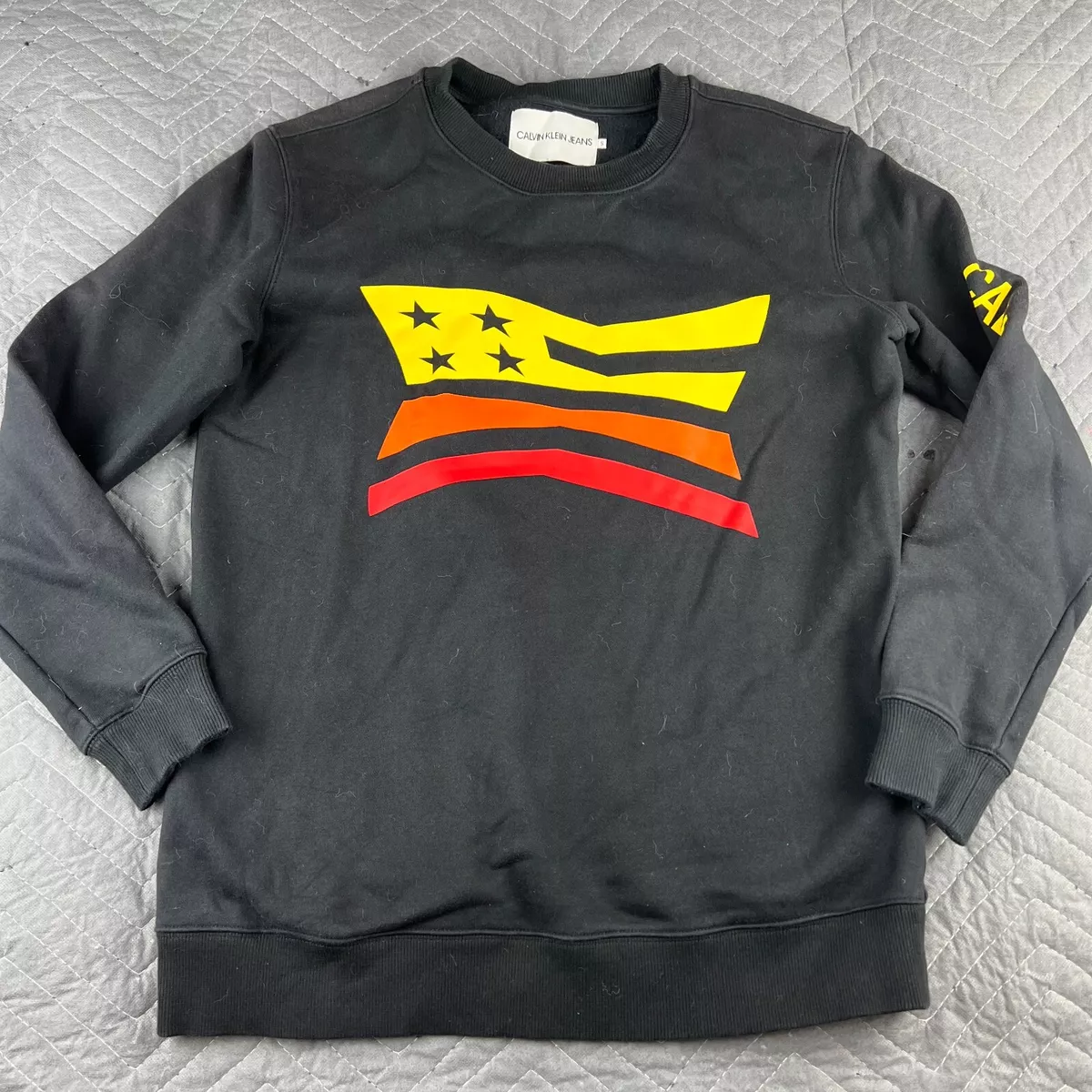 Calvin klein cheap flag hoodie