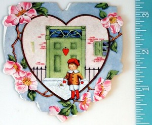 Vintage Whitney Made Die Cut Folding Valentine Card - John Schminkey - Lumir S