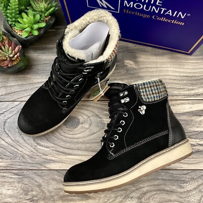 Faux Shearling Lined Ankle Boot 