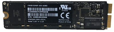 Original APPLE 256GB SSD Macbook Pro Air  SanDisk SD6PQ4M-256G-1021H 655-1838D