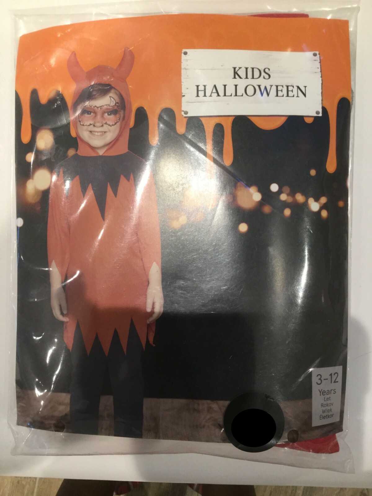 Disfraz de Halloween Niño Diablo Niños Talla 3 - 5 Años
