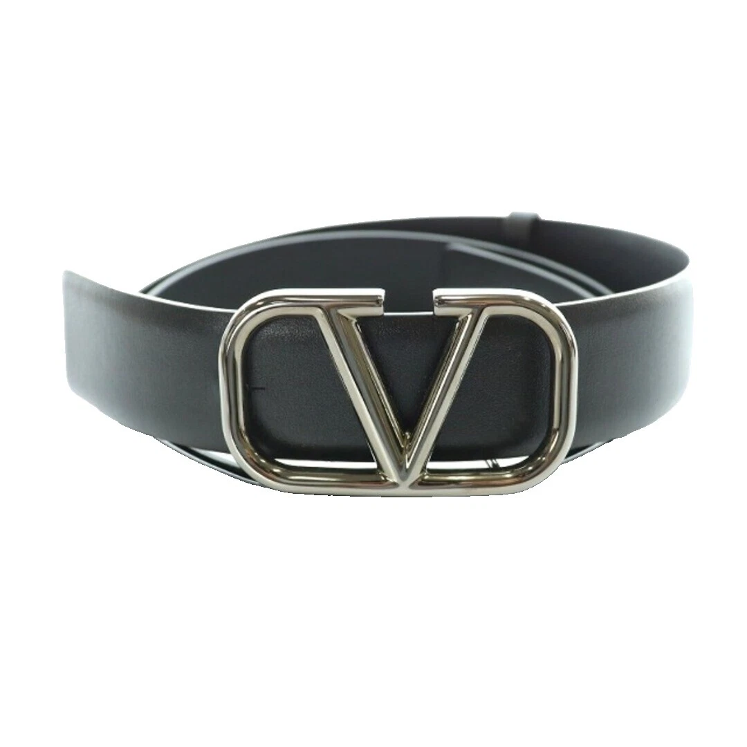 Cinturón Negro de cuero Valentino para De hombre