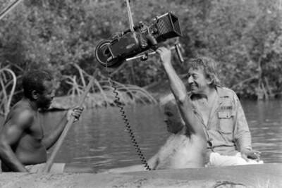 Serge Gainsbourg Yann Le Masson the set of Equator in Gabon 1983 Old Photo 10