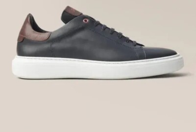 GoodMan Mens Sneakers 9.5 Legend London Black Italy Leather Shoes Good Man