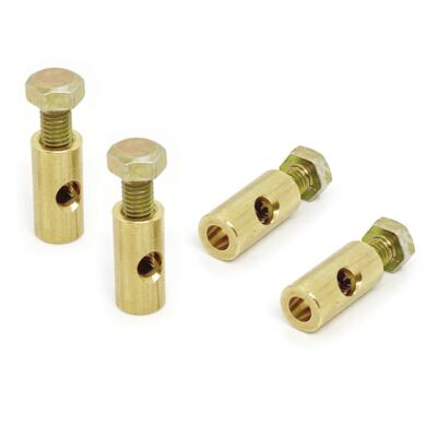 Vw Carburetor Barrel Nut Solex 30PICT, 34PICT. Vw Heater Cable Nut, 4 Pack