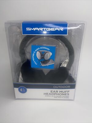 New SmartGear Outdoor Earmuffs Headphones, black & Gray Adult