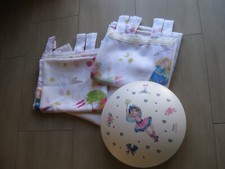 Prinzessin Lillefee Mädchen Deckenlampe Schals Gardinen rosa weiß wie neu