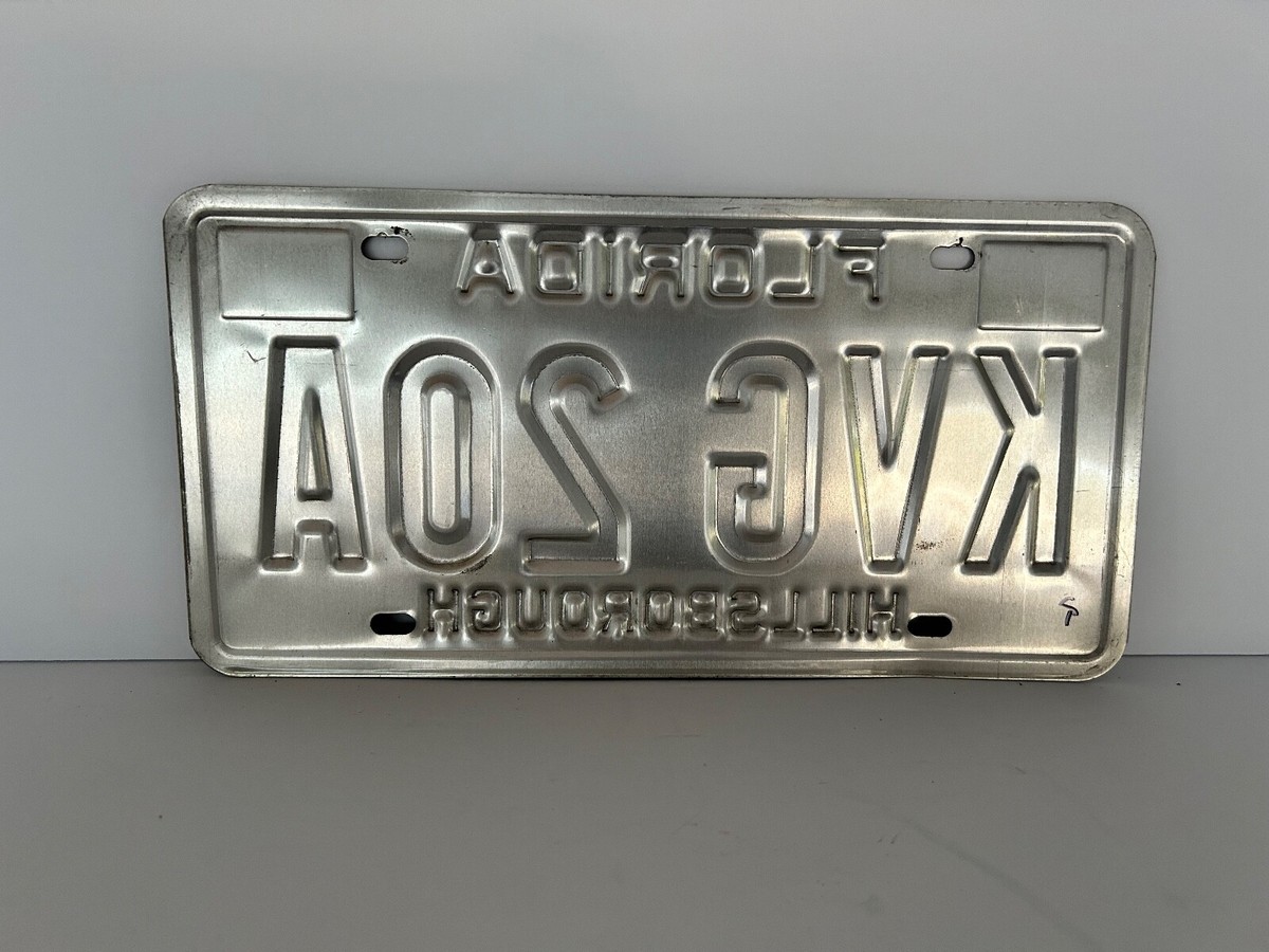 1997 Florida Hillsborough License Plate - KVG 20A - Nice! | eBay