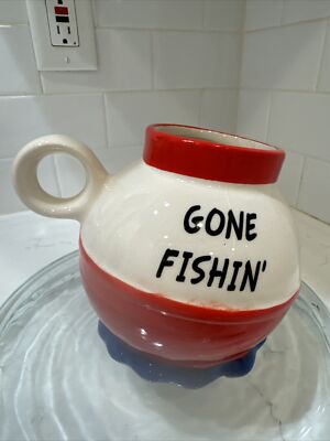 Fishing Bobber Ceramic Cup Mug Bigmouth Inc Coffee Lure Tea 20oz Gone Fishin