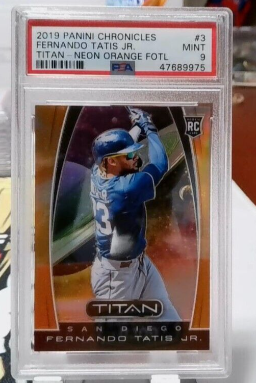 G632 2019 CHRONICELS TITAN FERNANDO TATIS JR RC #3 ORANGE 10
