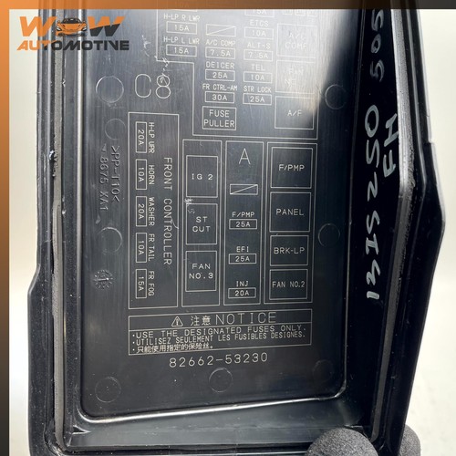 06-13 LEXUS IS250 IS350 FUSE BOX RELAY TOP COVER OEM - 第 10/11 張圖片