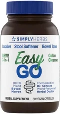 Dr Schulze Easy Go Bowel Mover, Formulated Gentle Laxative, Colon Stool Softner