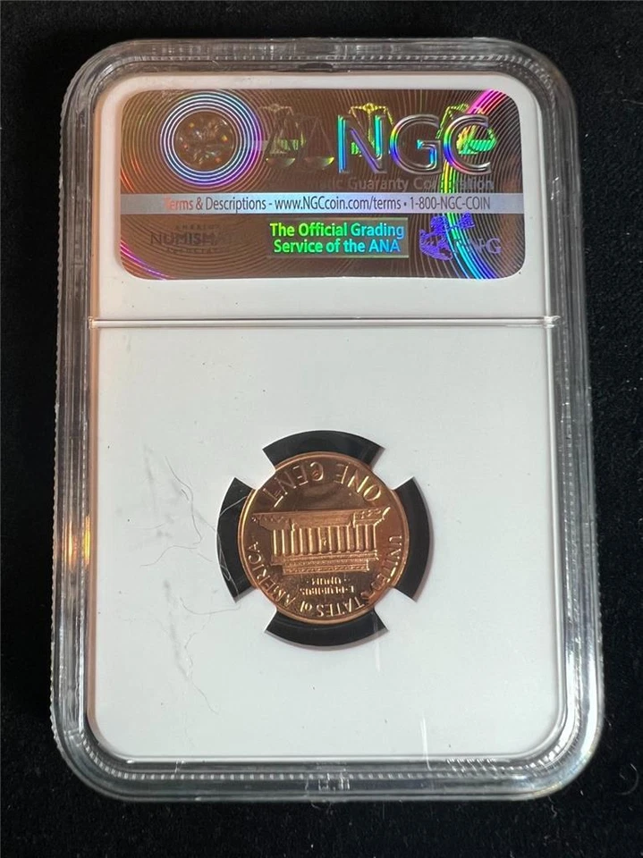 1977 S LINCOLN CENT PROOF 1C PF69 RD ULTRA CAMEO UCAM NGC Brown Label - Image 2 of 2