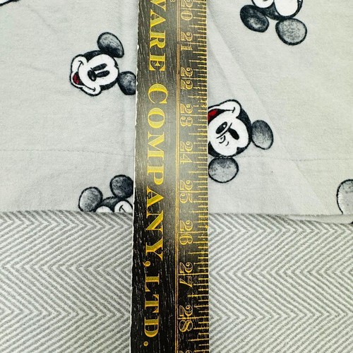 Disney Pottery Barn Teens Mickey Mouse Button-Up Pajama Top Gray Size Large - Picture 8 of 9