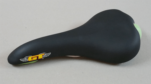 Vintage Retro GT Saddle Bmx haro Skyway BLACK&GREEN REDLINES Moongoose UNIVERSAL - Picture 4 of 7