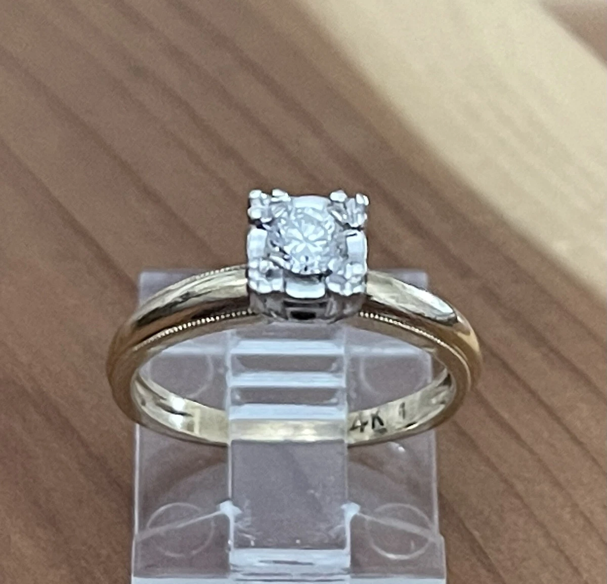 Vintage 1950's shop engagement rings