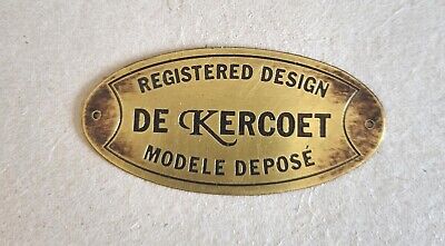 Buy DE KERCOET Modele Depose Vintage / Antique Metal Brass? Label
