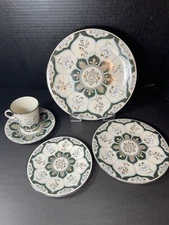 MCM Franciscan Ondine China 5 Piece Place Serving Set Boho Moroccan Theme Dishes