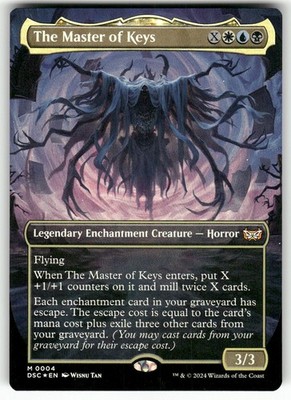 The Master of Keys (Borderless) #4 (Foil) (LP) Duskmourn DSC Magic MTG