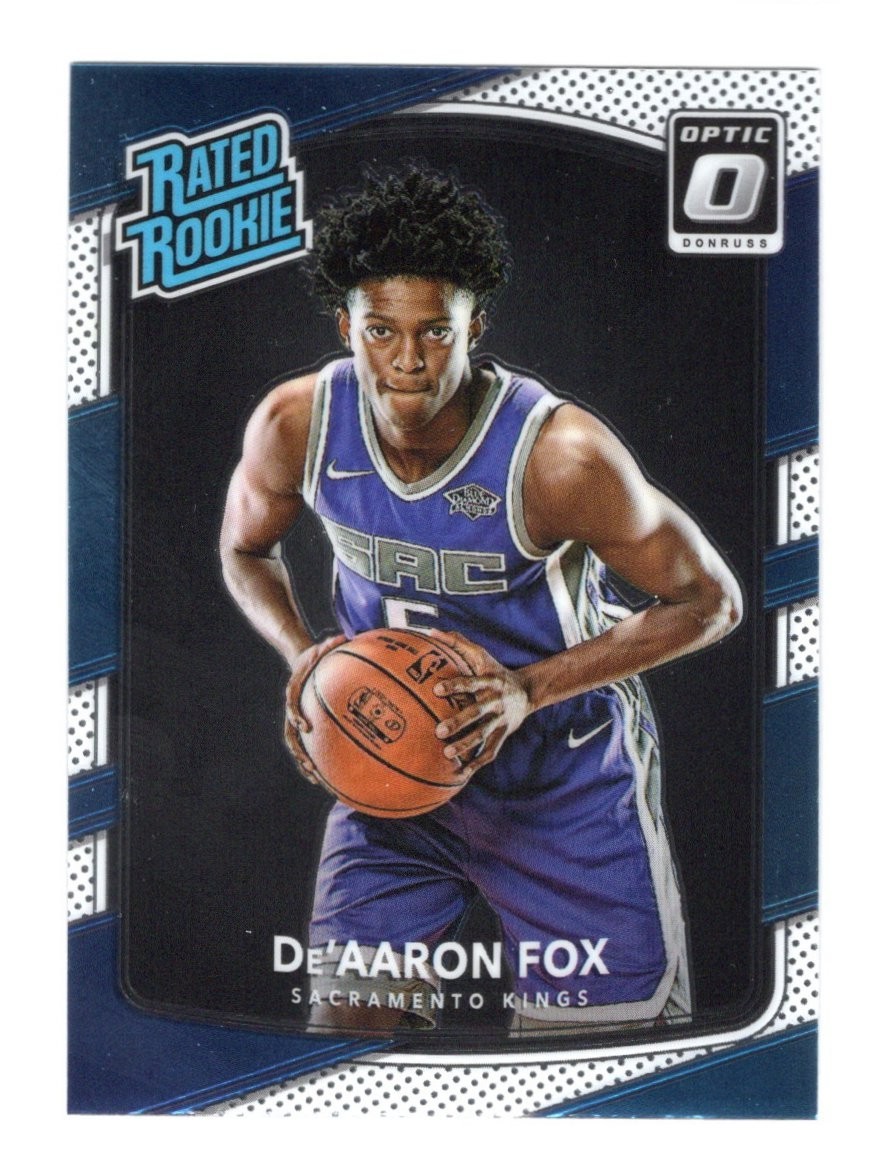DE'Aaron Fox #196 Basketball Cards 2017 Panini Donruss Optic trading card — raw and PSA graded price guide
