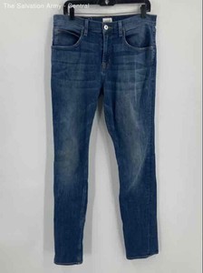 Hudson Mens Blue Medium Wash Coin Pocket Denim Classic Skinny Jeans Size 34
