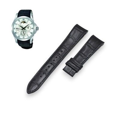 Premier 5D88-0AA0 SRX003P1 21mm Black Leather Watch Strap For Seiko