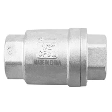 1/2 Inch Vertical Check Valve SUS304 Spring Loaded Check Valve in-line Low Cr...