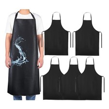 Waterproof Aprons for Dishwashing, 6 Pack 42 Inch Heavy Duty Rubber Apron for